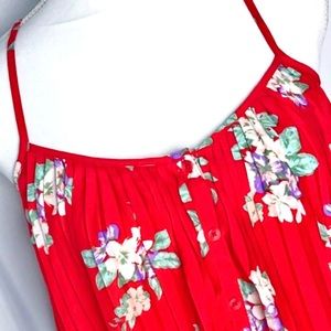 KIMCHI BLUE Pleated Tank, Sz XS